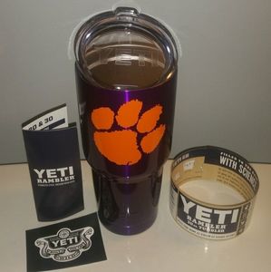 clemson yeti tumbler